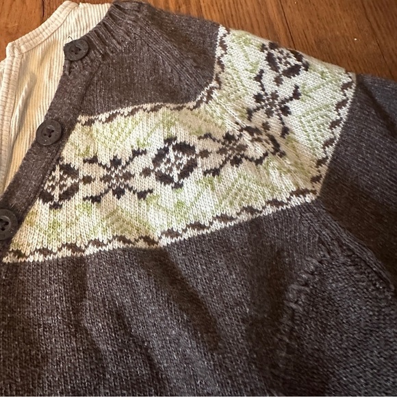 The North Face Never Stop Exploring Grey Fair Isle Sweater Wool Blend Women's M - Picture 5 of 14